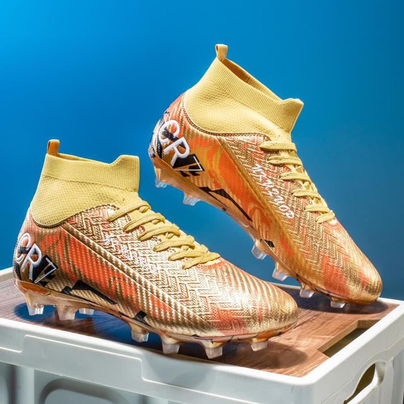 Voetbal Heren Professioneel Tiener Buiten Lichtgewicht Voetbalschoenen Comfortabel Gras Ademend Veterschoenen cm сyaan