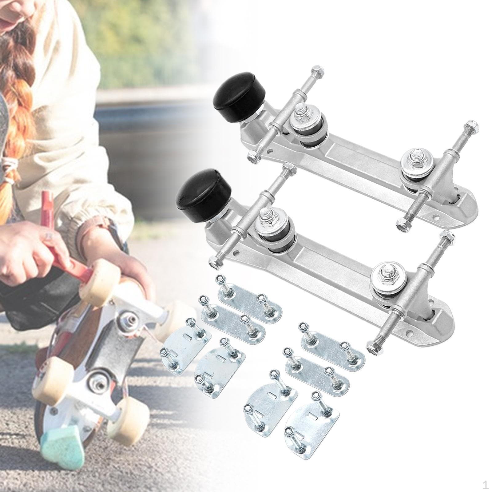 1 Paar Rolschaatsbasis Dubbele Rij Beugel DIY Schaatsschoen Schoenen