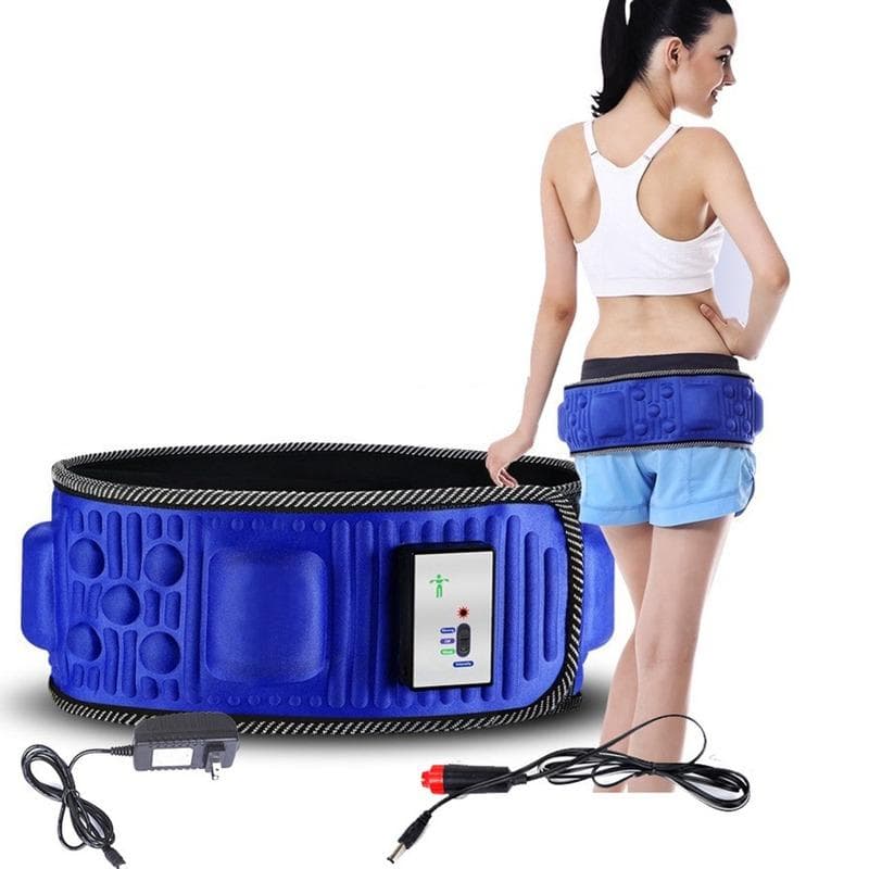 Afslankband X5 Keer Elektrische Vibratie Fitness Massager Machine Gewicht Verloren Vet Verbranden Buikspier Stimulator voor Heup blauw