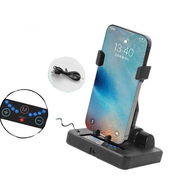 Universeel Automatisch Telefoon Zwenkapparaat Stille Stappenteller Met Verstelbare Timer Roestvrijstalen Constructie Geluidloos