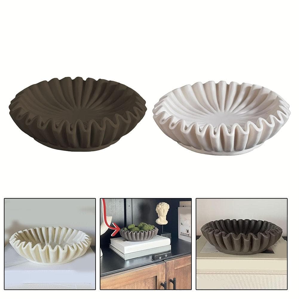 Decoratieve kom Home Decor Accent voor Woonkamer Styling Koffietafel Boekenplank wit