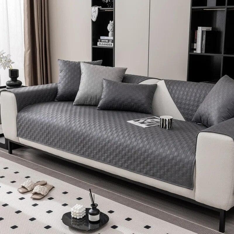 Waterdichte bankhoes Universele antislip leren bankhoes Kussen Verdikte plaid Woonkamer Anti-kattenkrasbescherming Bank