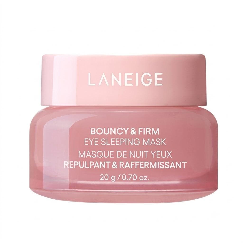 LANEIGE Masque de Nuit Bouncy & Firm pour les Yeux Hydratant et Raffermissant Nuit après Nuit pour le Contour des Yeux 20g