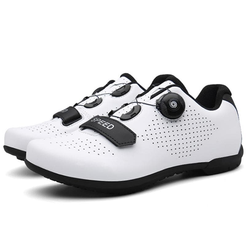 2026 Geen Vergrendeling Snelveters Platte Race Snelheidssneakers Trail Mountainbike Schoenen Spd Pedaal Fietsschoenen SPD Wegschoenen zwart