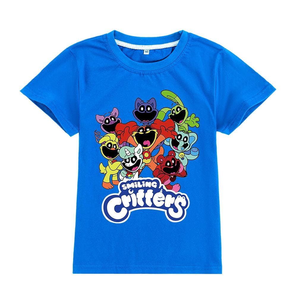 Kinder T-shirts Game T-shirt Kind Cartoons Kawaii Casual Kleding Jongen Meisje Tops Korte Mouw Tops 120cm zwart