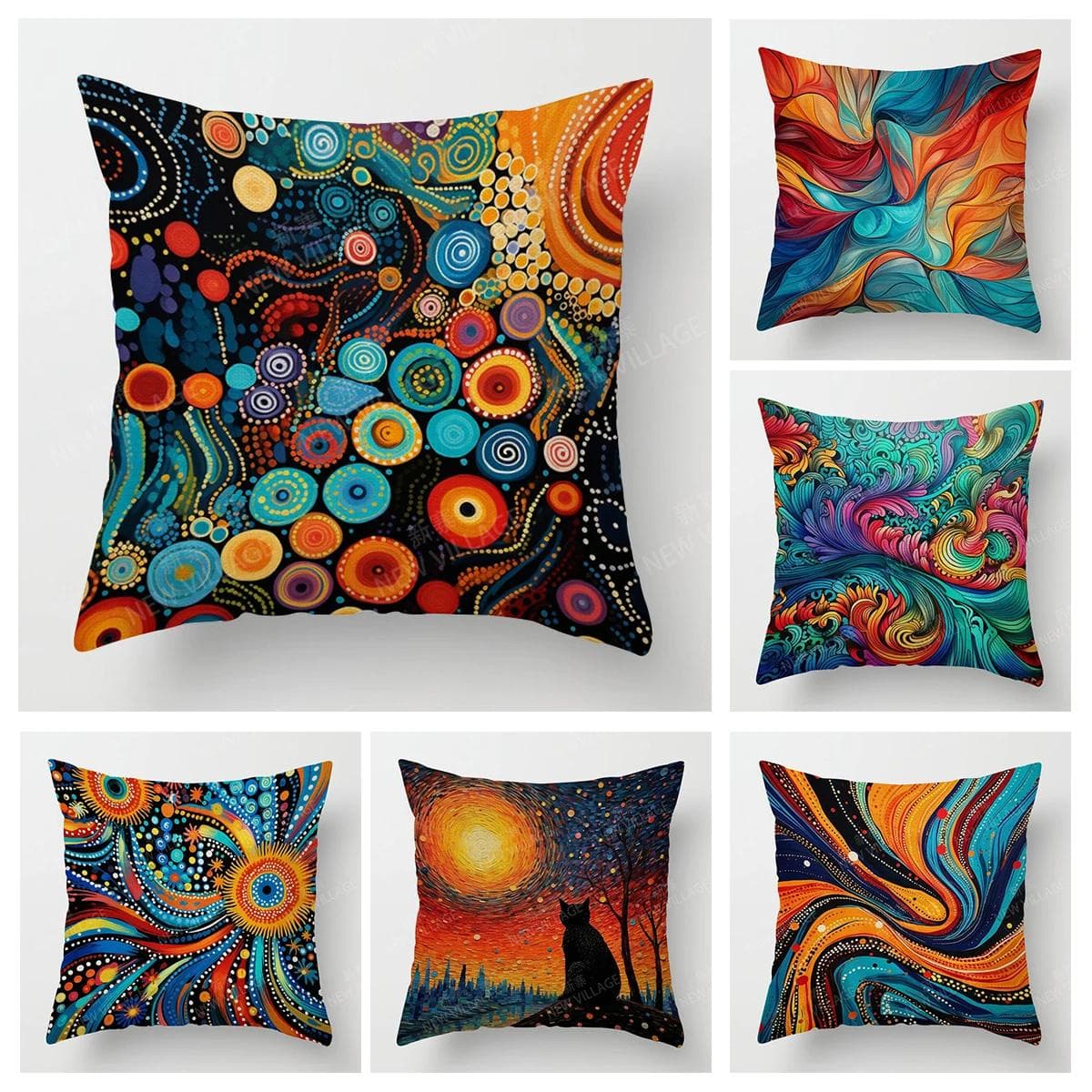 Modern Decoratief Kussen voor Woonkamer Decoratie Sierkussenhoes 45*45 40x40cm 60x60cm 45x45cm 50x50cm Abstracte bank