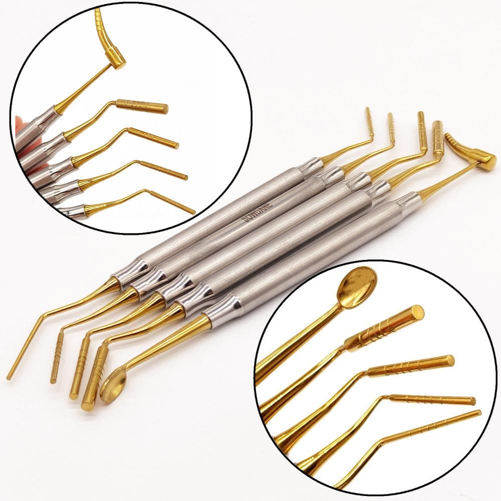 Titanium Coated Dental Bone Poeder Vullen Instrument Bottransplantaat Herstellende Kit Tandheelkundige Spatel Filler Tool Tandarts Implantaat Tool