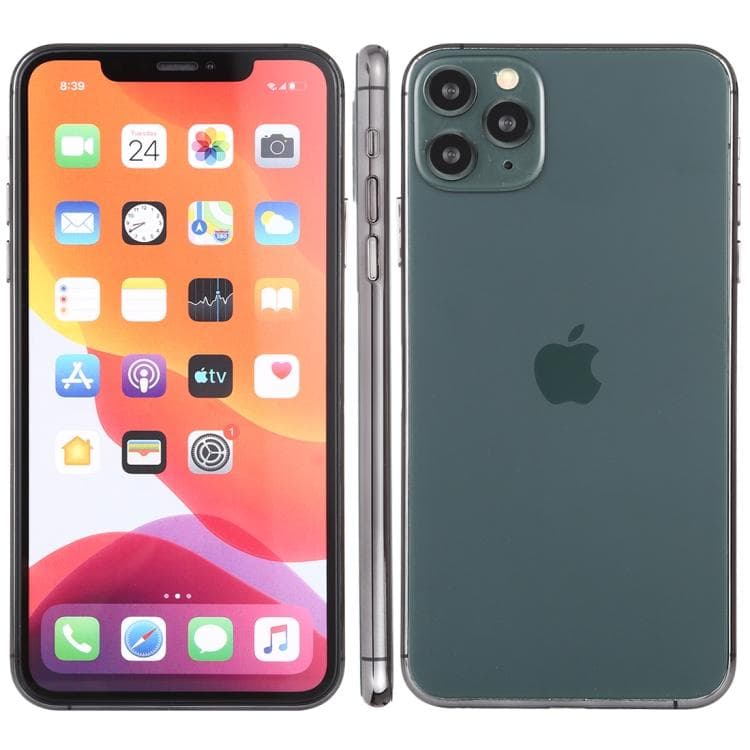 Voor iPhone 11 Pro Max Kleurenscherm Niet-Werkend Nep Dummy Display Model zilver
