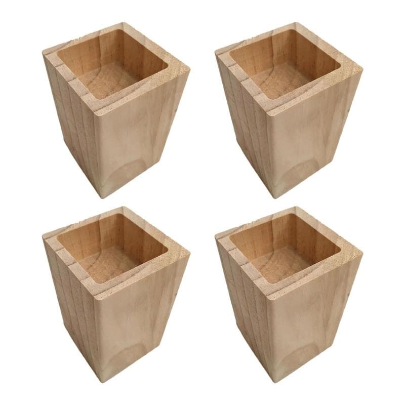 Natuurlijke Houten Hoogteverstellers Sterke & Stevige Ontwerpen Sterke Houten Meubelpootverlengers voor Huiskantoor Meubilair