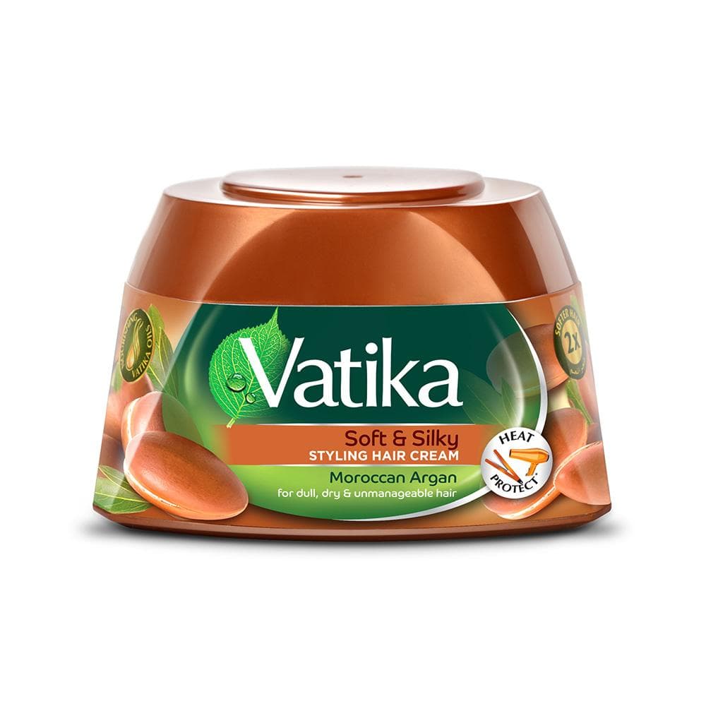 Zachte & Zijdeachtige Styling Haarcrème met Marokkaanse Argan Vatika Naturals 140 ML