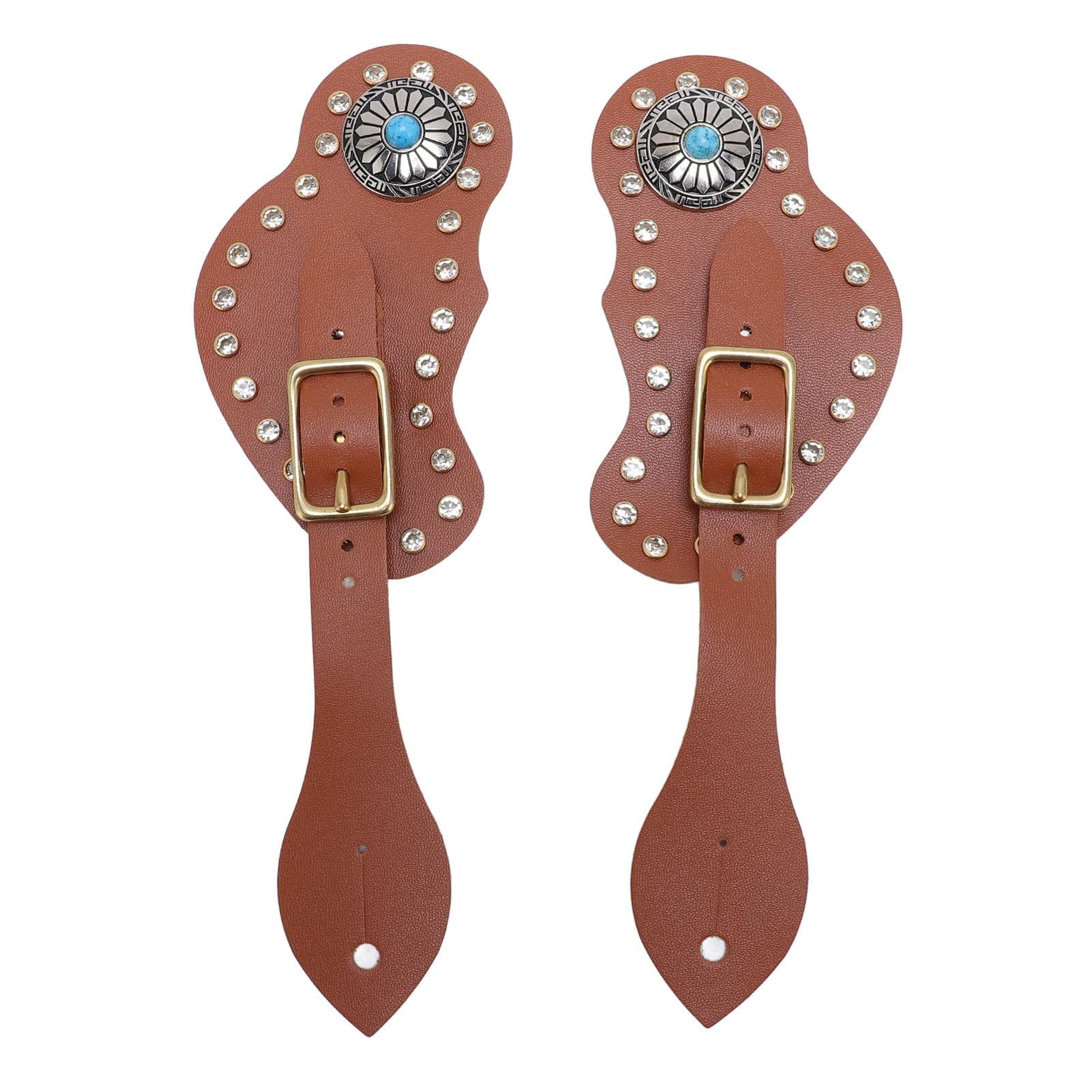 Sporenriemen Set van 2 Ruitersport Cowboylaarzen Uitrusting Verstelbaar Western Rodeo Weide Accessoires