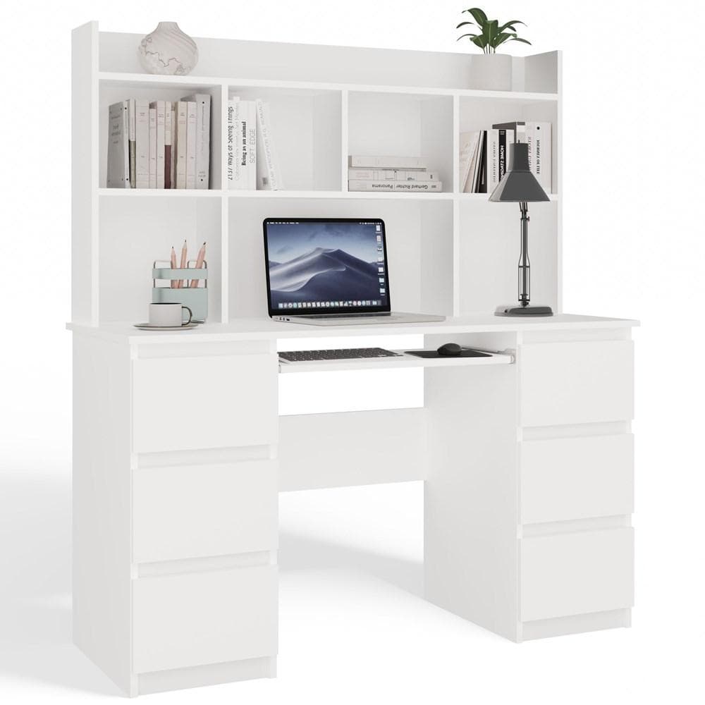 Bureau KUBA+ Bureau-opzetstuk Set WIT