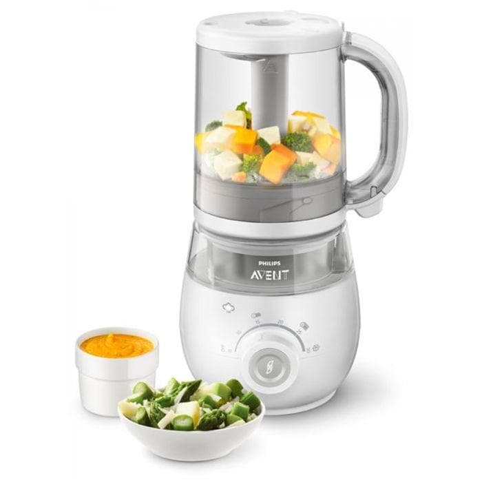 4-in-1 Baby Stoomkoker-Mixer - PHILIPS AVENT - Stoomt - Pureert - Verwarmt op - Ontdooit
