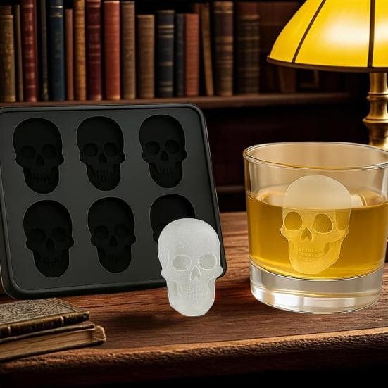 Schedel Ijsvorm Butt Siliconen Ijsblokjesvorm 6-Cell BPA-vrij Ijsblokjesmaker Vaatwasserbestendig Ijsvorm voor Whiskey Cocktails Sap