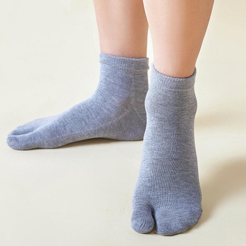 Katoenen Tabi Sokken Twee Teen Slippers Sokken Heren Dames Indoor Klompen Sokken voor Hallux Valgus Orthopedische Japanse Twee Teen Sokken 39-44