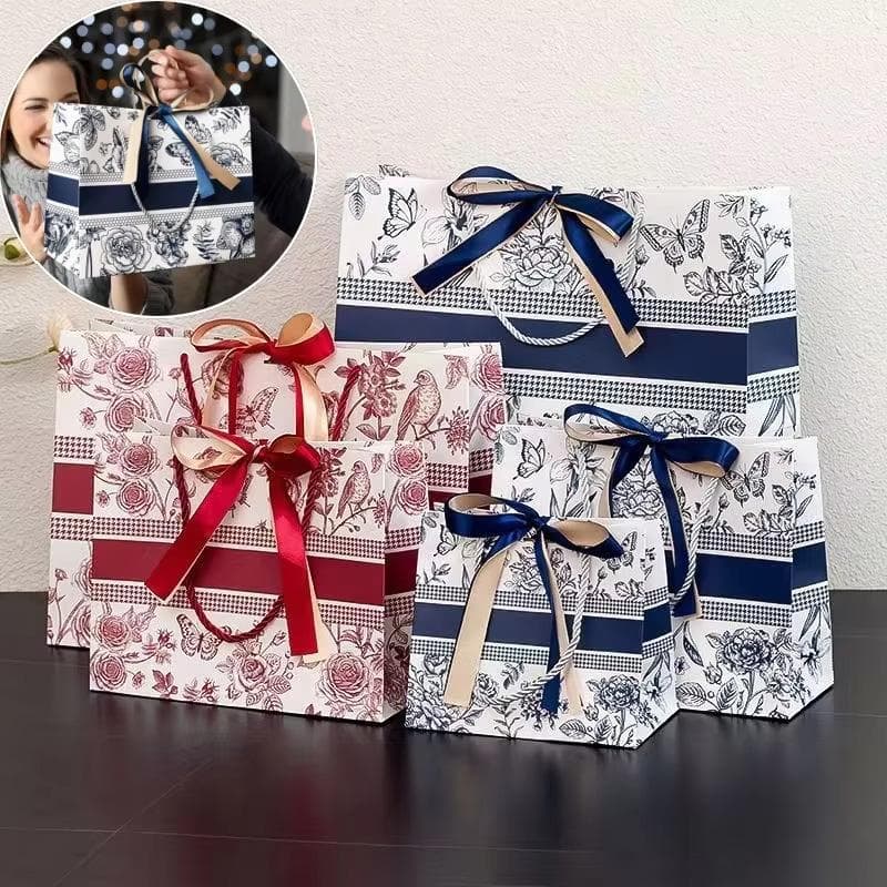 1 stuks Tote Bag Met Lint Bloemenmode Cadeautassen Nieuw goud