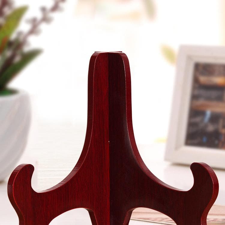 Houten bordenstandaard: Decoratieve standaard voor borden, fotolijsten, knutselwerk en Puerh theekoeken