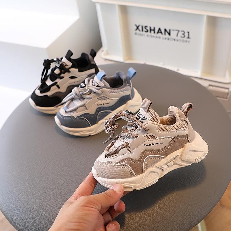 Kinderen 2024 Lente Nieuwe Babyschoenen Jongens Sportschoenen Ademende Meisjes Mesh Schoenen Mode Peuterschoenen voor Kinderen Tênis 18cm