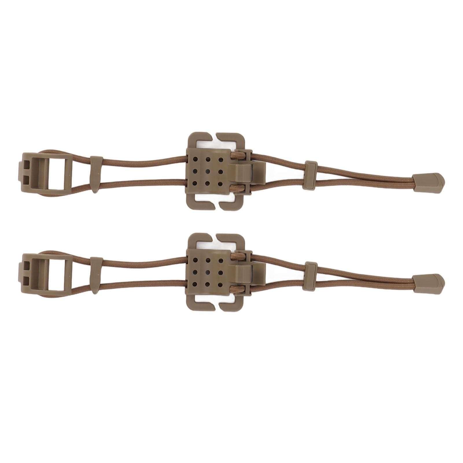 2 Stuks Rugzak Bindclip MOLLE Gear Organizer Bevestiging Elastische Bindgesp Karabijnhaak Clip Tassen kaki
