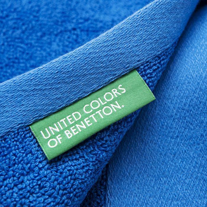 Handdoek - Benetton - ORGÁNIC BE - 100% katoen - 450 g/m² - Blauw 50 x 90 cm blauw