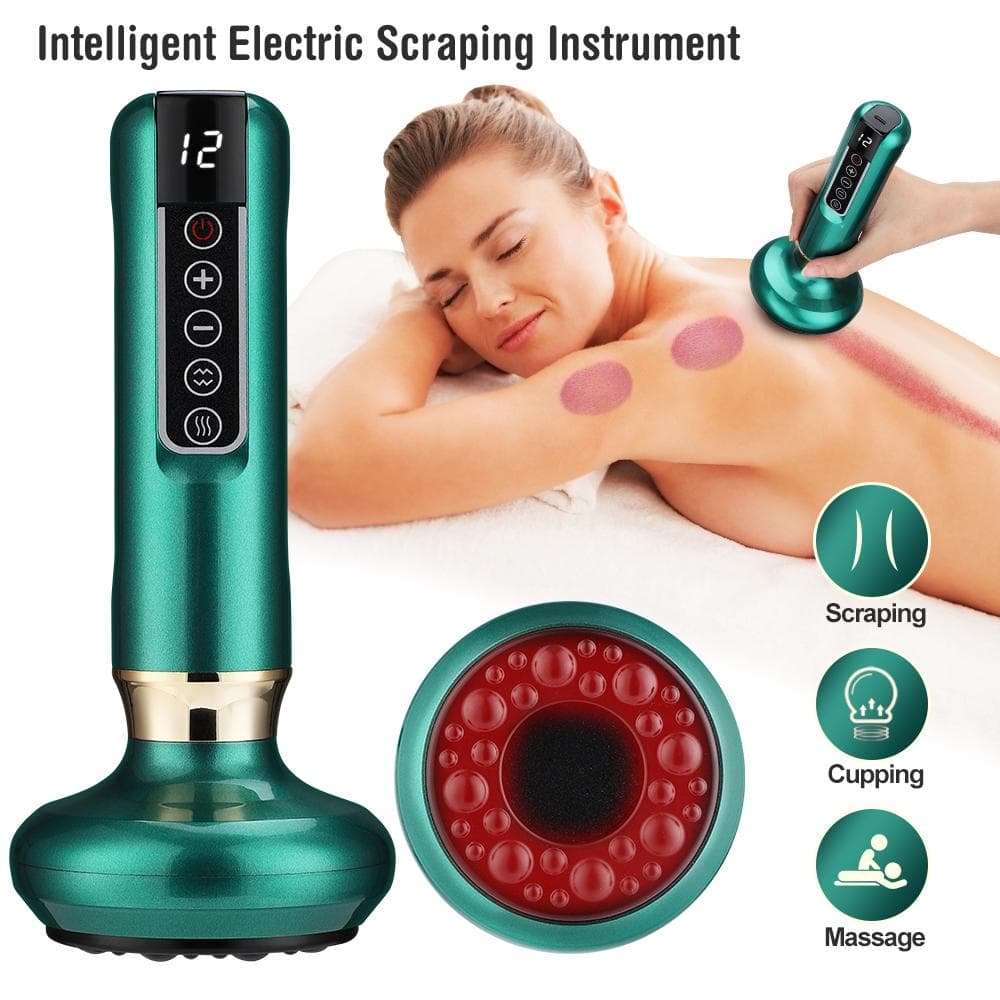 6/12 Versnellingen Elektrische Cupping Massager Vacuüm Zuignap GuaSha Anti Cellulitis Schoonheid Gezondheid Schrapen Warmte Lichaam Afslanken Massage