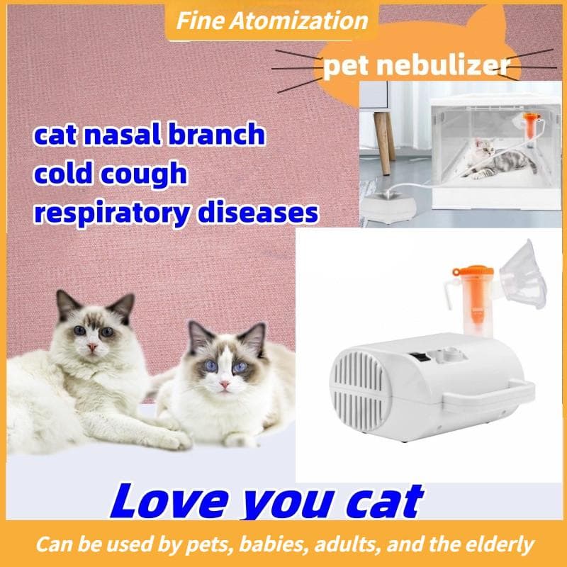 Huishoudelijke Draagbare Huisdieren Vernevelaar Machine Speciale Huisdier Kat Vernevelaar Inhalator + Vernevelingsbox Zuurstofkooi