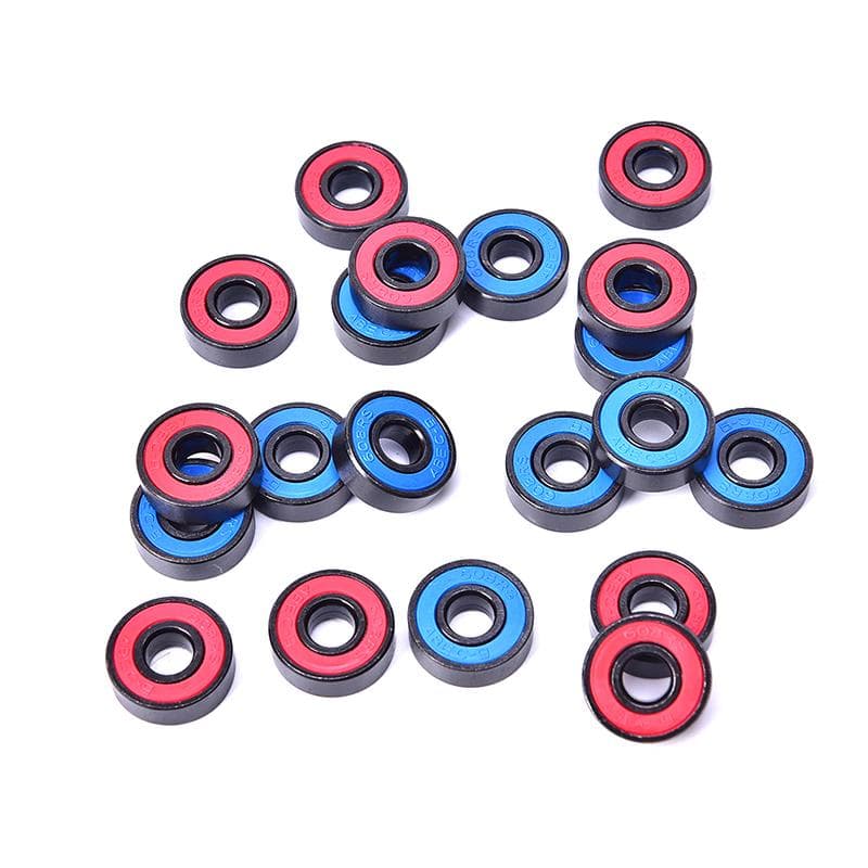 10 stuks/set 608 2Rs Lager Diepgroefstaal Afgedichte Kogellagers 608Rs 608-2Rs blauw