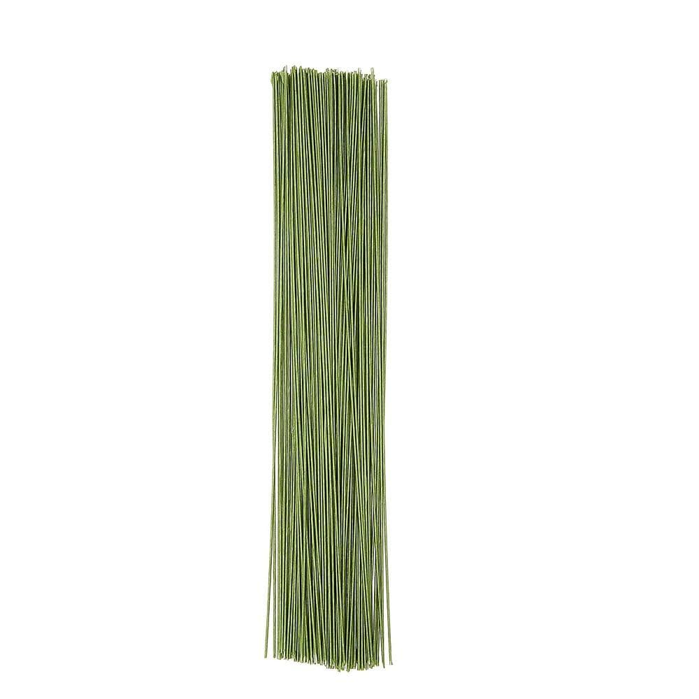 40cm Bloemdraadstelen Flexibele IJzeren Papieromwikkelde Draadstelen Accessoires Doe-het-zelf Knutselen Bloemstuk Steel Bloemensteel Draad voor 100 St