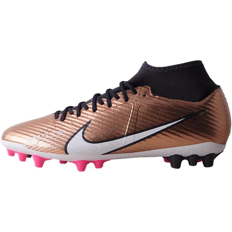 Nike Zoom Superfly 9 Academy AG Schokabsorberend Antislip Duurzaam Kunstgras Voetbalschoenen Heren Voetbalschoenen Goud Koper DR5942-810 cm