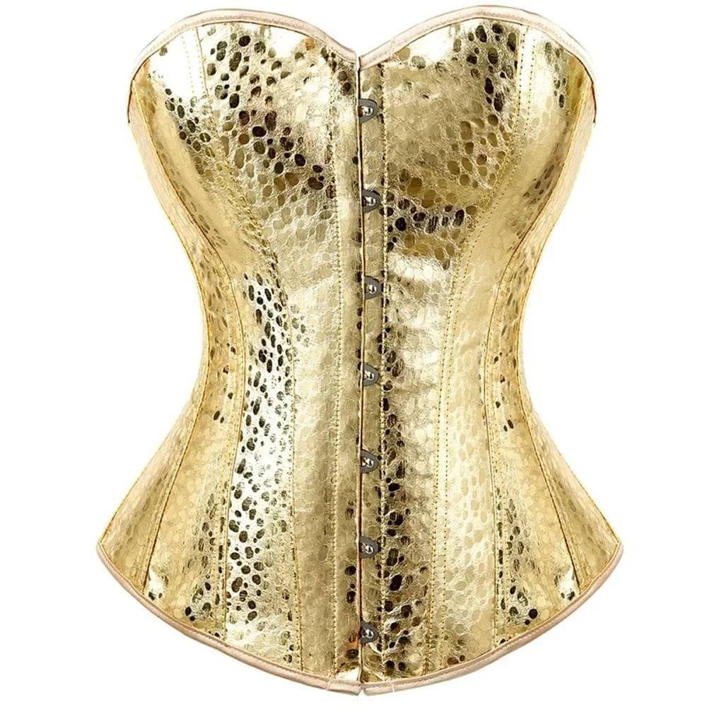 Gouden Korsetten voor Dames Vetersluiting Overbust Korset Bustier Grote Maten Vintage Stijl Steampunk Gotisch korsett Top Burlesque Lingerie cm