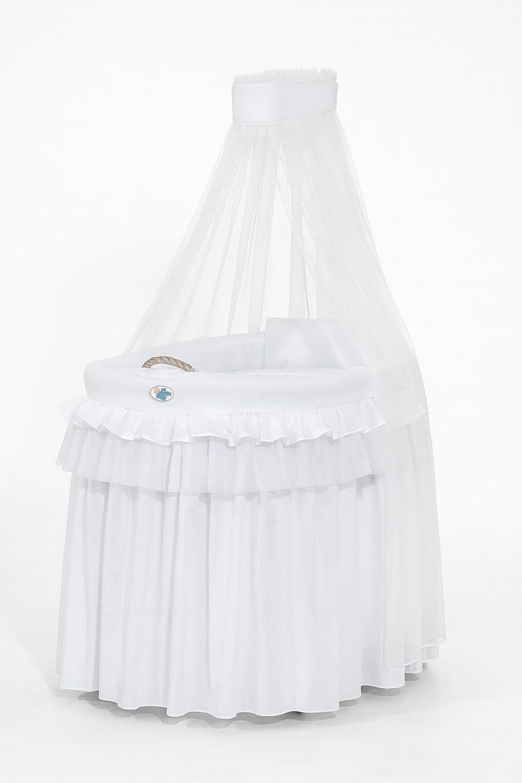 Rieten Mozesmand met Hemel - Kleine Prins Prinses Wit