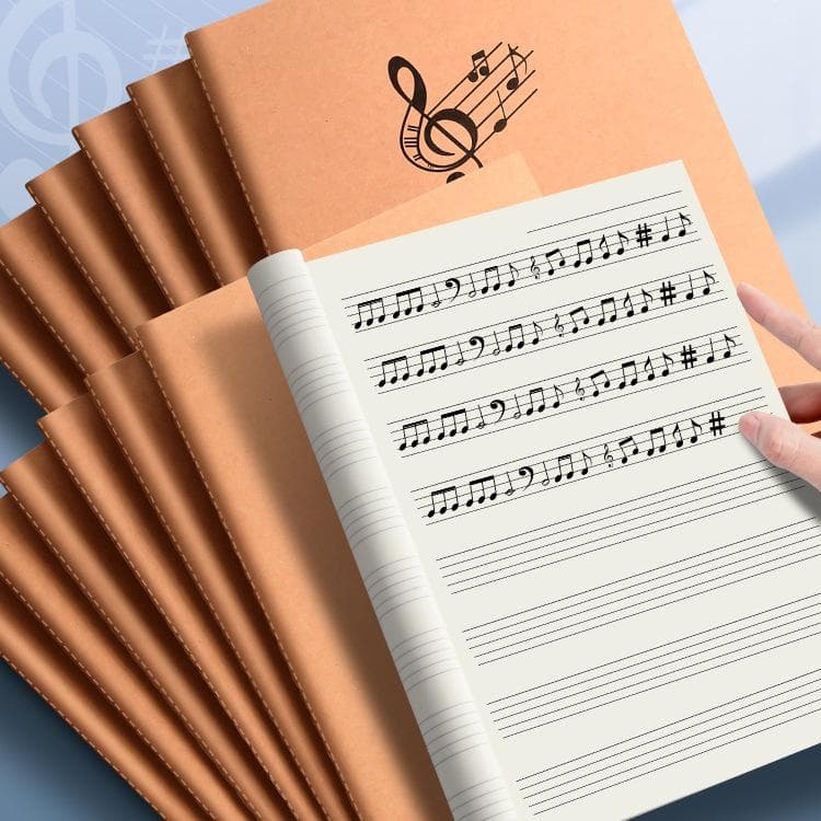 Muzieknotitieboek voor beginners - Groot notenbalk