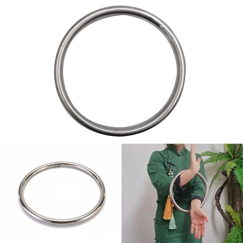 Wing Chun RVS Ring Yewen Hand Kracht Training Kung Fu Kracht Training Hoepel Oefening Ring Rotan Ring Diameter 220Mm