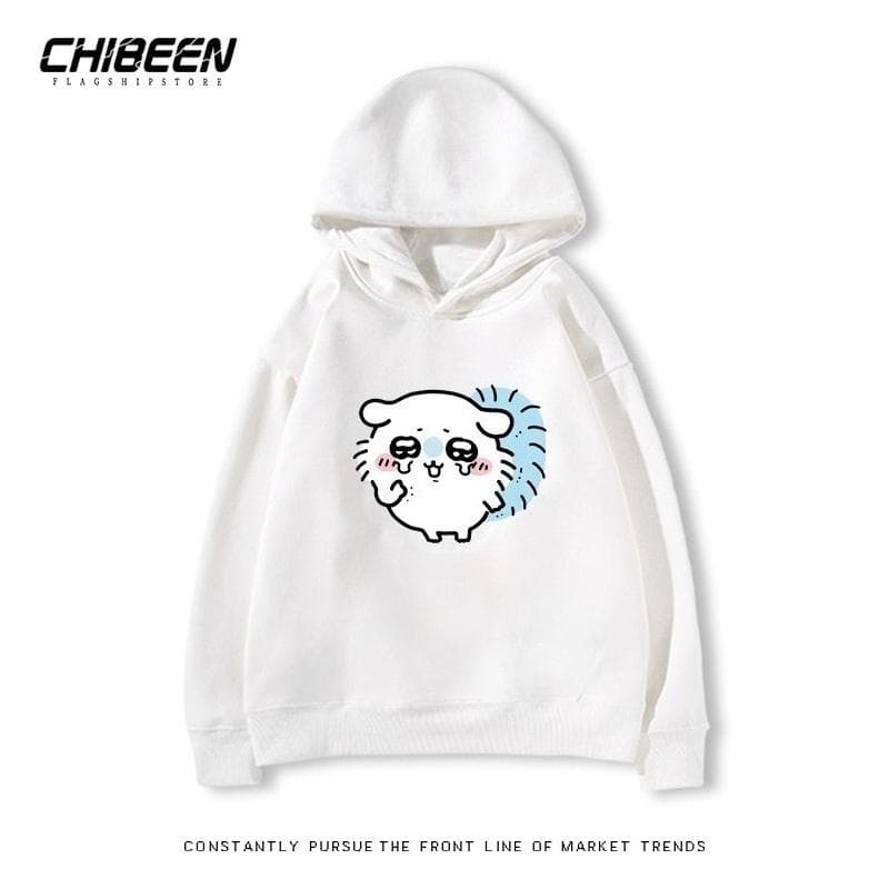 Herfst Winter Chiikawa Super Schattige Momonga Bedrukte Hoodies Casual Warme Sport Lange Mouw Kinderen Jongen en Meisje Kinderen Unisex Hooded Sweatsh