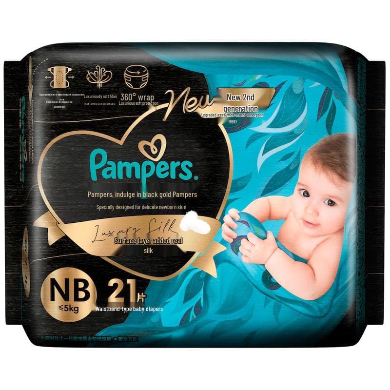 Pampers Premium Black Gold Silk Luiers