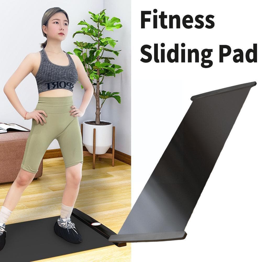 Yoga-glijmat Sport Fitness Glide Pilates Skate-trainingsbord voor ijshockey-oefening met rolbeen zwart
