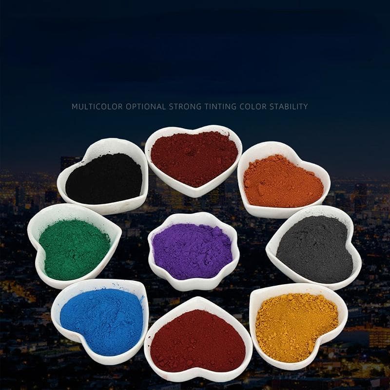 1KG Kleurijzeroxide Pigment Kunststof Baan Cement Sterke Kleurstof Additief Kleurpoeder Kunst Techniek Benodigdheden