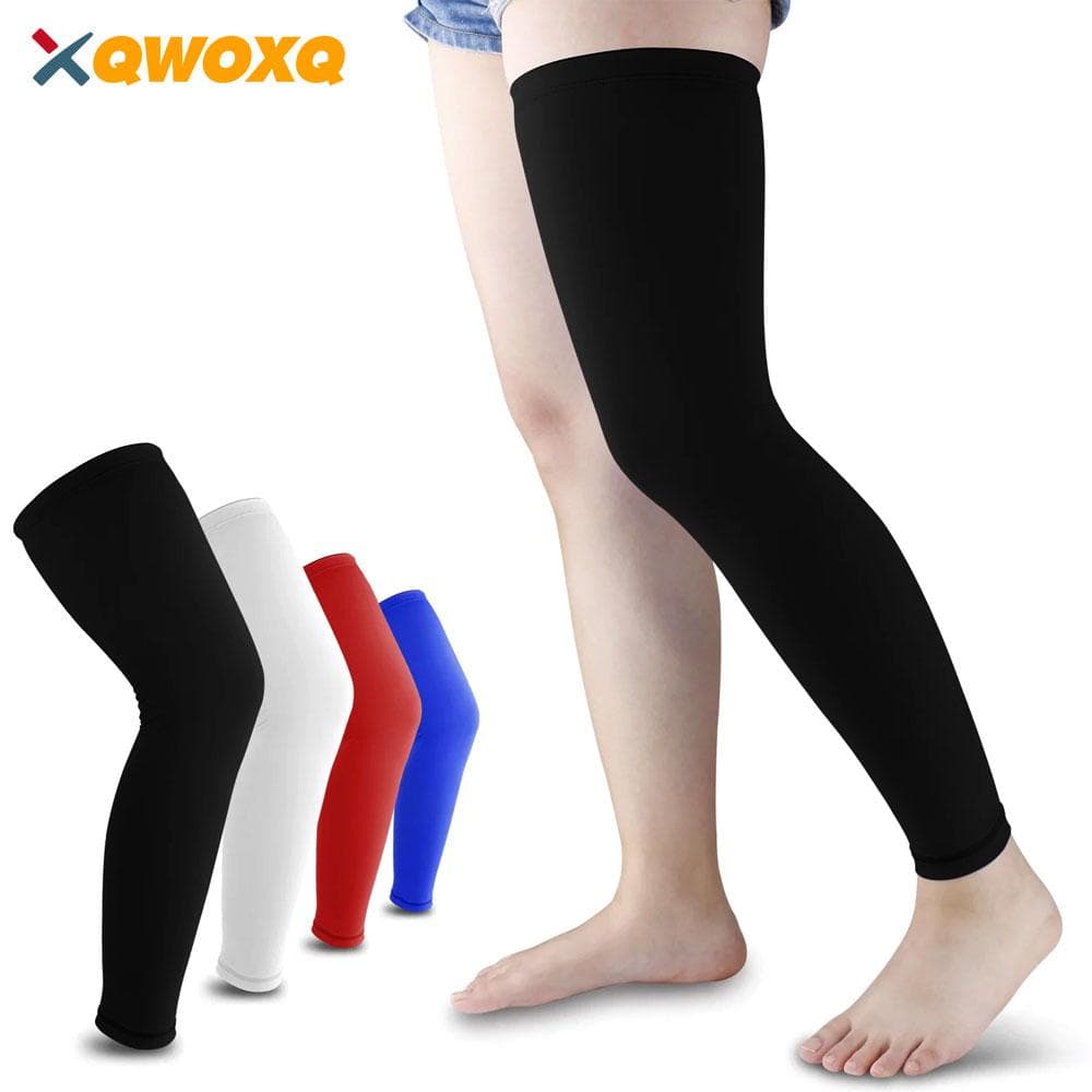 1 stuks Volledige Been Compressie Sleeve, Ondersteuning Voor Knie, Dij, Kuit, Artritis, Hardlopen & Basketbal, Enkele Beenbeschermers Voor Mannen Vrou