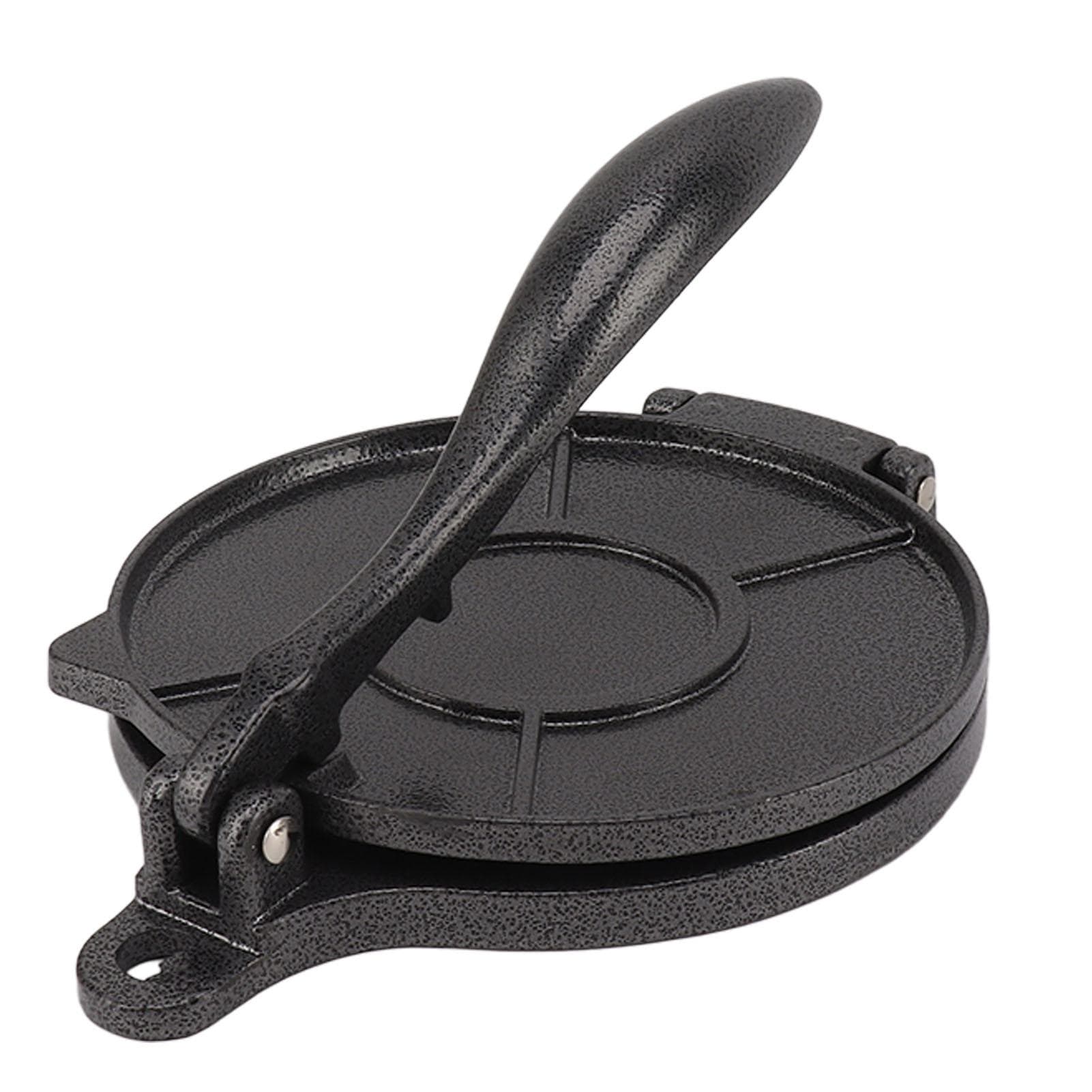 Tortillapers Aluminiumlegering Handmatig Tortillamaker Persgereedschap voor Pizza Pie Patty Maken 20cm zwart