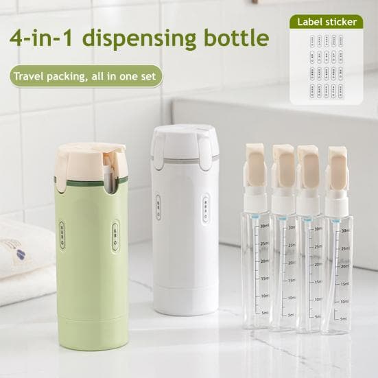 4 Stuks/Set 30ML Reisflesje Lekvrij Herbruikbaar Lotion Conditioner Shampoo Opbergflesje Dispenser Draagbaar Hervulbaar Leeg Toiletartikelen Container