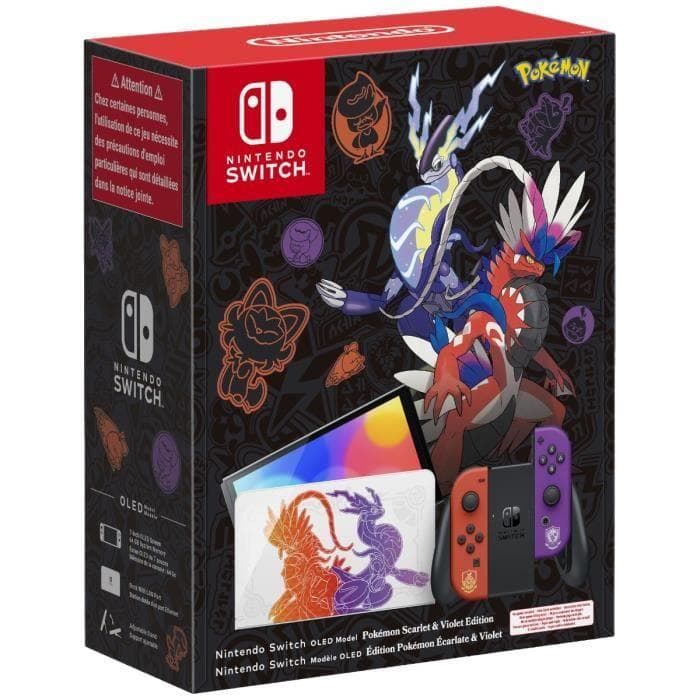 Console Nintendo Switch - OLED-model • Beperkte Editie Pokémon Paars &; Scharlaken