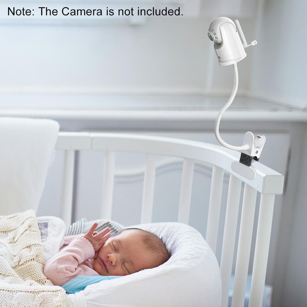 Clip Mount Stand Compatibel met Infant DXR-8 en DXR-8 PRO Babyfoon Camerahouder Flexibele Twist Mounting Kit wit