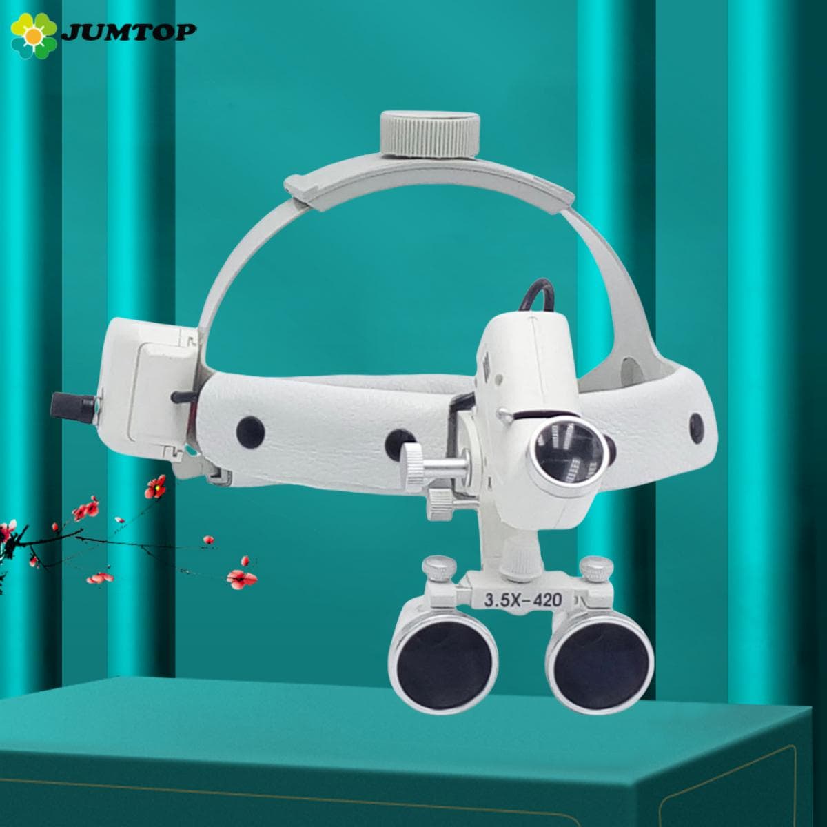 Tandheelkundige Chirurgische LED Koplamp Hoofdband Binoculaire Loepen Helderheid Spot Instelbare Hoofdlamp wit