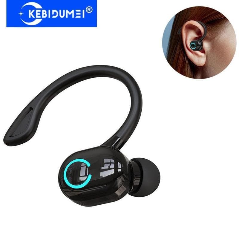 S10 Draadloze zakelijke hoofdtelefoon Oorhaak Bluetooth 5.2-headset met microfoon HIFI Stereo Stembediening Oortelefoon Waterdicht Ruisonderdrukking w