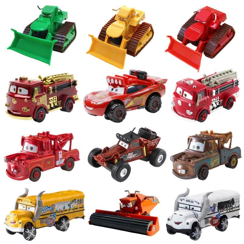 Disney Pixar Cars 2/3 speelgoedauto Lightning McQueen Chick Hicks Carking Mater 1:55 Die-cast Metaallegering Model Speelgoed Kindercadeau