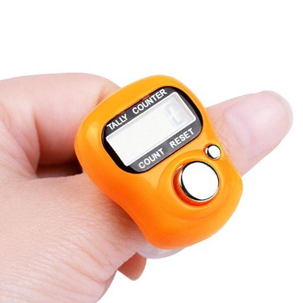 Digitale Hand Tally Teller Draagbare LCD Elektronische Vinger Hand Ring Breien Rij Tally Teller