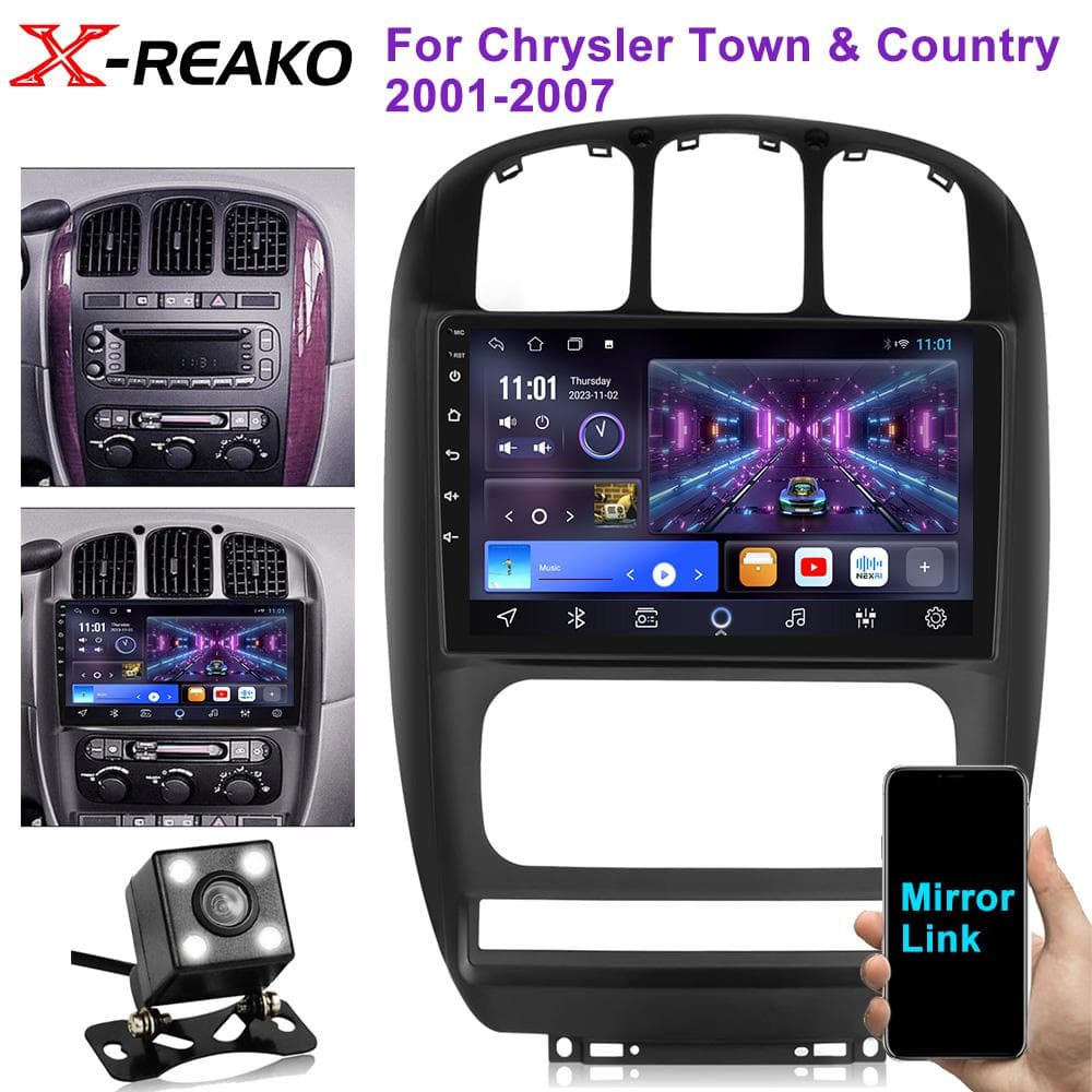 Android Voor Chrysler Voyager RG RS Town & Country RS 2000 - 2007 Auto Carplay Stereo Speler Multimedia Radio GPS Navigatie