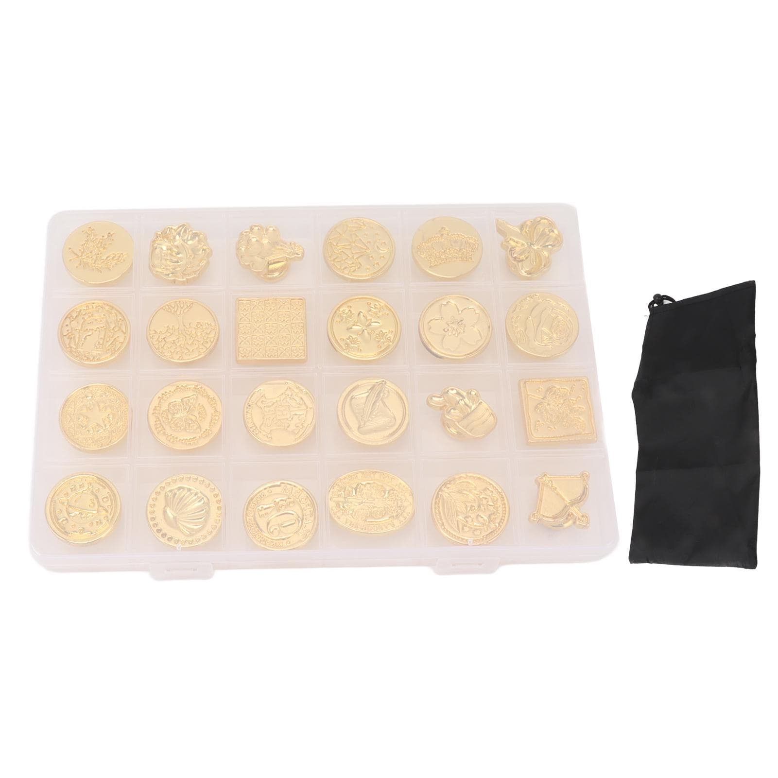 24 stuks Verwijderbare Zegellak Stempels Vintage Waszegel Stempelset Met Geschenkdoos Voor Geschenkdecoratie
