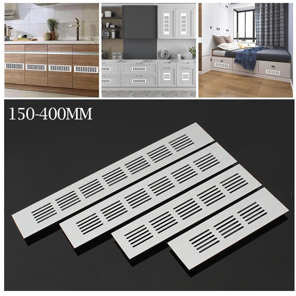 60mm Ventilatiegril Aluminium Rechthoekig Kast Kledingkast Luchtgat Gril Ventilatie-Afdekking Voor Kledingkasten Schoenenkasten