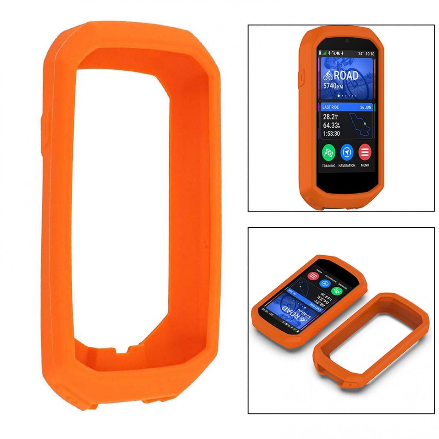 Premium Zachte Siliconen Beschermhoes Voor Garmin Edge 1040 - Krasbestendig blauw